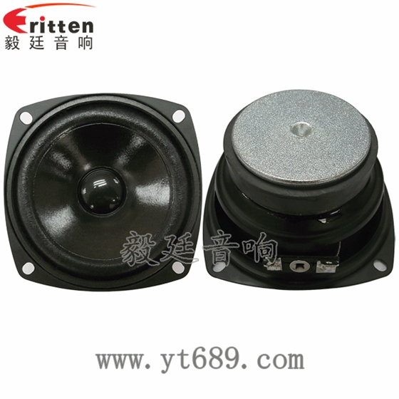 3寸3w全頻內磁喇叭正反面
