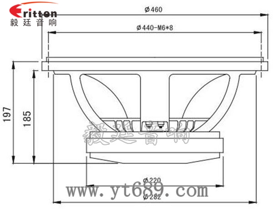 18寸舞臺音箱喇叭成品圖